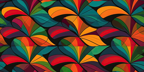 A colorful background with shapes and colors - Generative AI