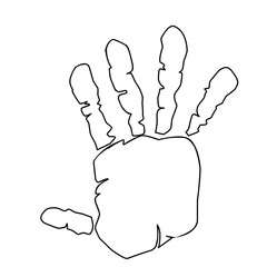 Handprint Outline 
