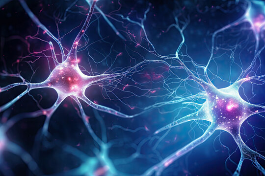 Nerve cells that send and receive neurotransmitters