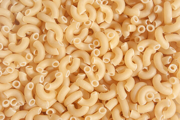 Pasta close-up, top view, nothing superfluous, background