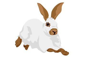 Сute Halloween Ghost Rabbit Vector