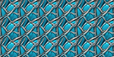 blue metal net