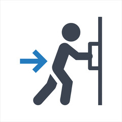 Push Door Icon