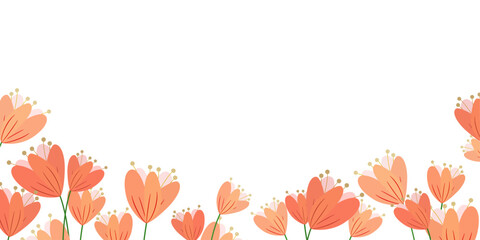 vector poppy flowers border, Eschscholzia. floral elements isolated on transparent background