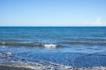 Sea and the blue sky in Yilan of Taiwan
