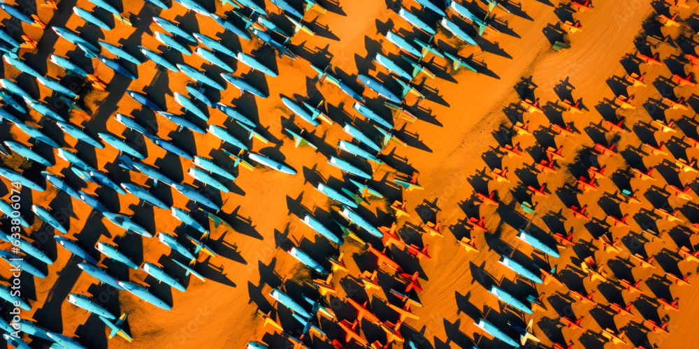 Poster airplanes in action - generative ai