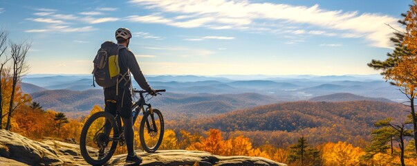Fototapeta na wymiar Mountain Biker.