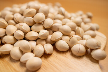 Fresh ginkgo seed nut close up