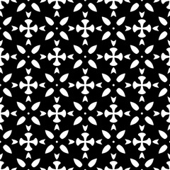 White background with black pattern. Seamless texture for fashion, textile design,  on wall paper, wrapping paper, fabrics and home decor. Simple repeat pattern.