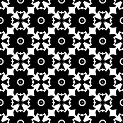 White background with black pattern. Seamless texture for fashion, textile design,  on wall paper, wrapping paper, fabrics and home decor. Simple repeat pattern.