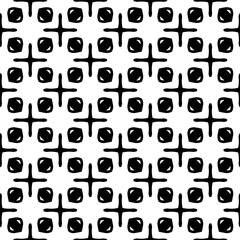 White background with black pattern. Seamless texture for fashion, textile design,  on wall paper, wrapping paper, fabrics and home decor. Simple repeat pattern.