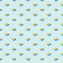 abstract geometric polka dot pattern with cyan background, perfect for background, wallpaper