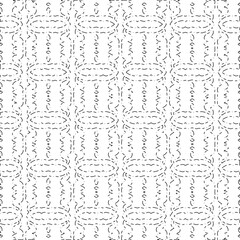 White background with black Dashes lines. Plain background with  simpe pattern. Black and white color. Abstract background for web page, textures, card, poster, fabric, textile.