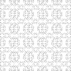 White background with black Dashes lines. Plain background with  simpe pattern. Black and white color. Abstract background for web page, textures, card, poster, fabric, textile.