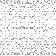 White background with black Dashes lines. Plain background with  simpe pattern. Black and white color. Abstract background for web page, textures, card, poster, fabric, textile.