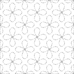 White background with black Dashes lines. Plain background with  simpe pattern. Black and white color. Abstract background for web page, textures, card, poster, fabric, textile.