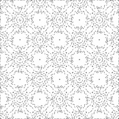White background with black Dashes lines. Plain background with  simpe pattern. Black and white color. Abstract background for web page, textures, card, poster, fabric, textile.