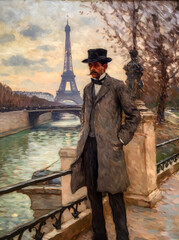 Parisian Elegance: Generative AI Recreates 19th Century Gentleman in Art