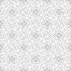White background with black Dashes lines. Plain background with  simpe pattern. Black and white color. Abstract background for web page, textures, card, poster, fabric, textile.