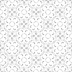 White background with black Dashes lines. Plain background with  simpe pattern. Black and white color. Abstract background for web page, textures, card, poster, fabric, textile.