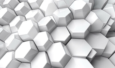 Abstract geometric wallpaper. Textured hexagon white banner. For banner, postcard, book illustration. Created with generative AI tools