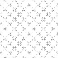 White background with black Dashes lines. Plain background with  simpe pattern. Black and white color. Abstract background for web page, textures, card, poster, fabric, textile.