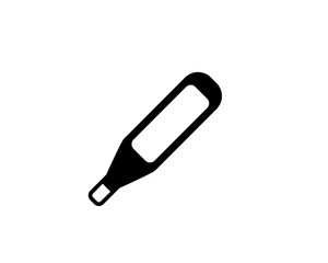 Thermometer icon flat style illustration ,temperature symbol