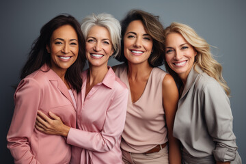 Fototapeta premium Happy senior business people in a team have achieved business targets with collaboration