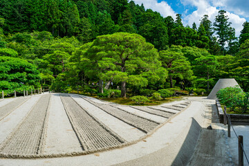Zen garden in Kyoto Japan