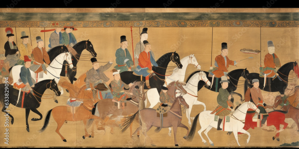 Poster Scene from an ancient battle - Generative AI