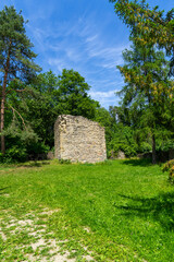 Ruin Karlsburg near the german city called Karlstadt am Main