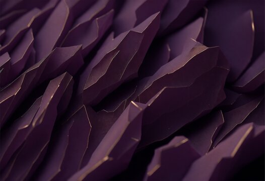 Purple quartz texture isolated in dark gold background .