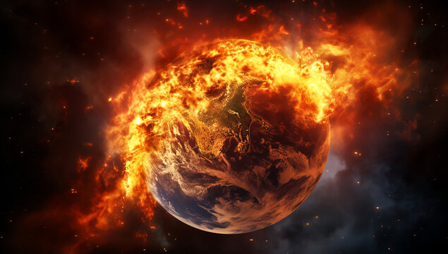 1920x1080 Planet Earth On Fire