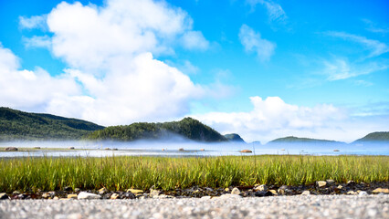 View of the picturesque Bic Park (Parc national du Bic). Parc national du Bic is located in the Bas-Saint-Laurent tourism region near Rimouski. Quebec Province, Canada.