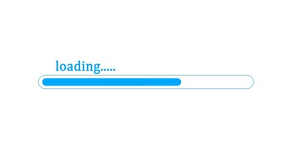 abstract loading bar 0-100 percent illustration background 