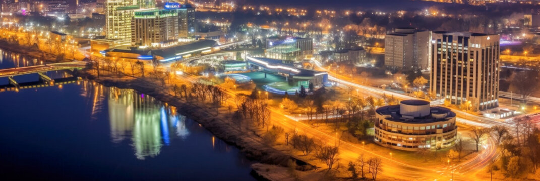 Kunming China aerial view - Generative AI