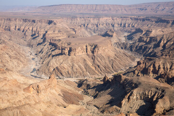 Fototapeta na wymiar The fish river canyon in namibia