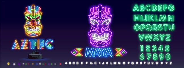 Old culture and traditional mask logo design for bar, traditional event and business industry.
