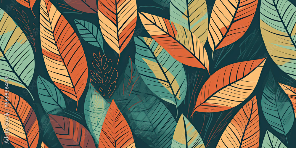 Poster a colorful background with shapes and colors - generative ai