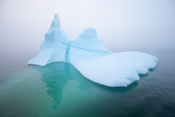 Melting of a iceberg and pouring water into the sea by the coast of Greenland
Greenland and amazing...