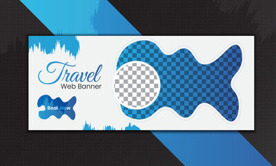 Web Banner cover design for Travel Agency.