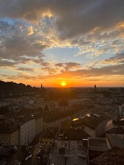 Sunset over Salzburg