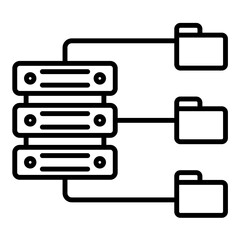 Data Source Line Icon