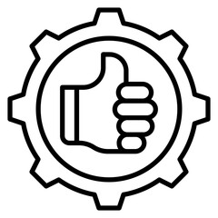 Obraz premium Reliability Line Icon