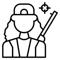 Hunter Line Icon