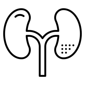 recommend clip art: Kidneys Line Icon