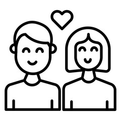 Couple Line Icon
