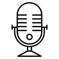 Microphone Line Icon