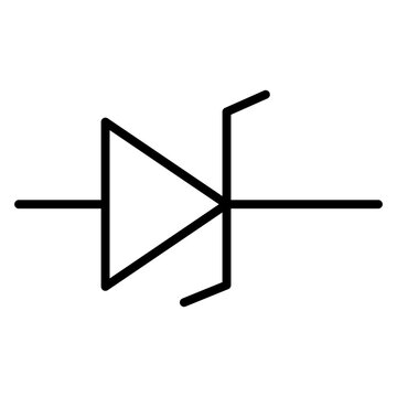 Diode Line Icon