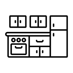 Pantry Area Line Icon